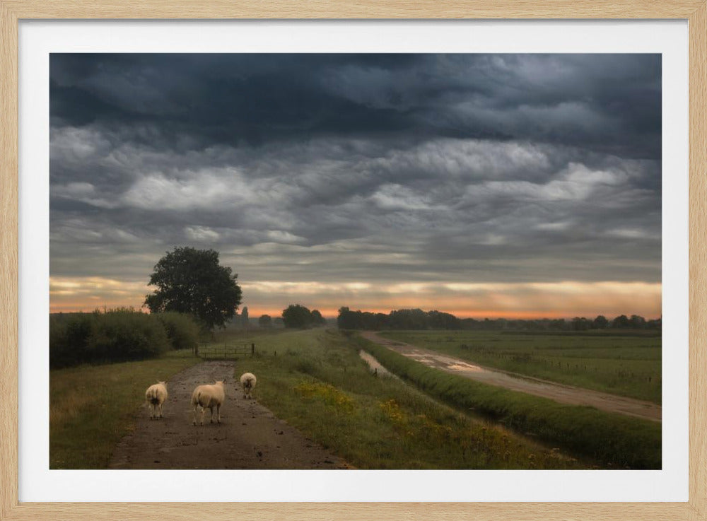 Wuivende wolken | Poster