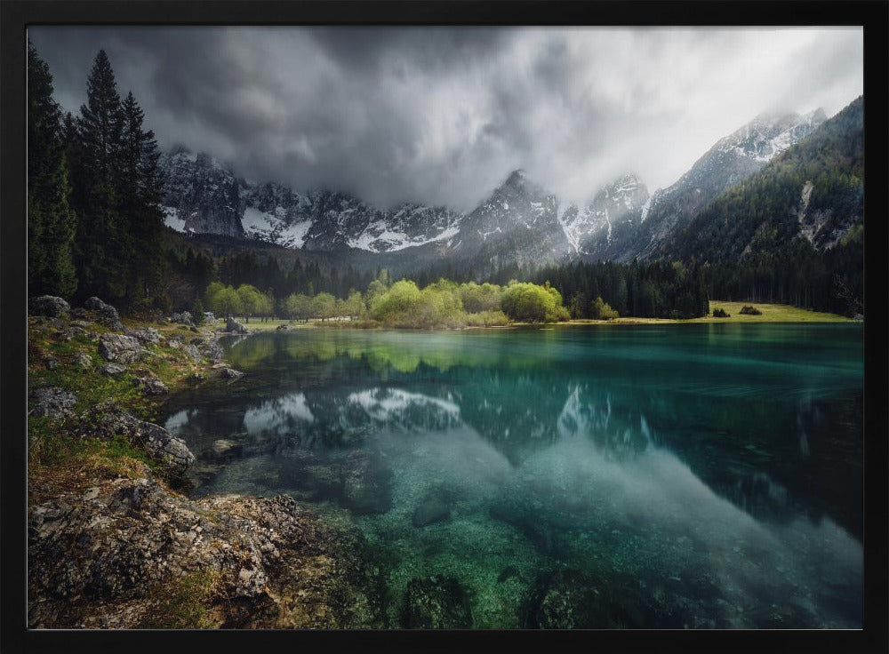 Turquoise blauw. | Poster