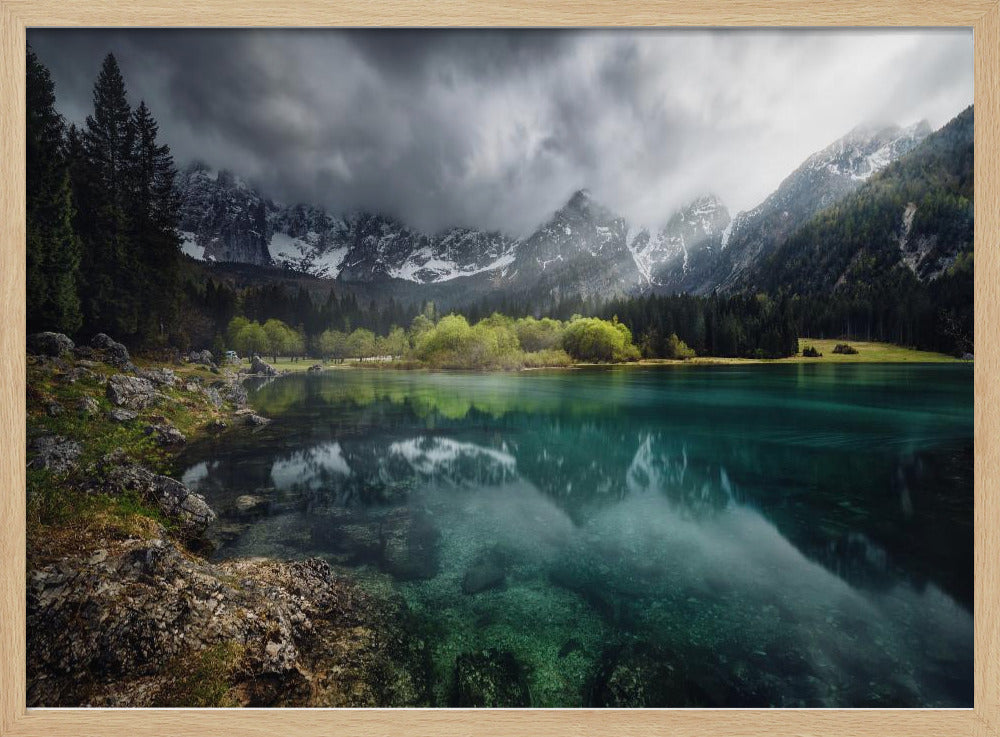 Turquoise blauw. | Poster
