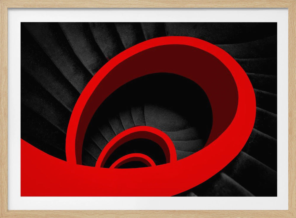 Een rode spiraal | Poster