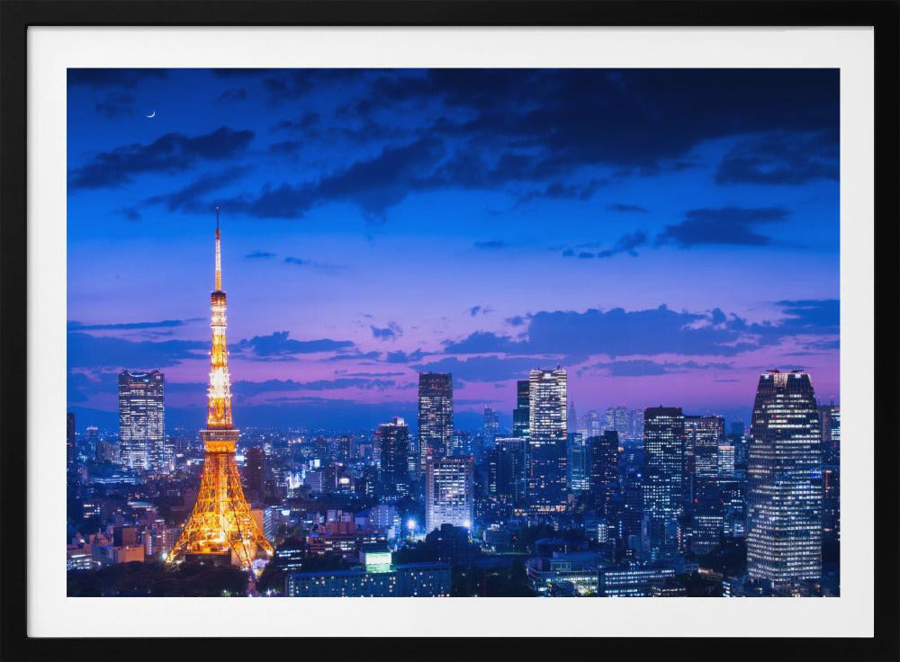 Nachtzicht van Tokio | Poster