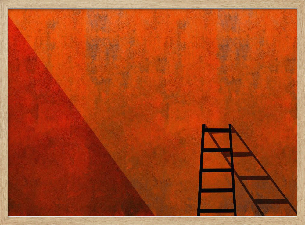 Een ladder en zijn schaduw | Poster