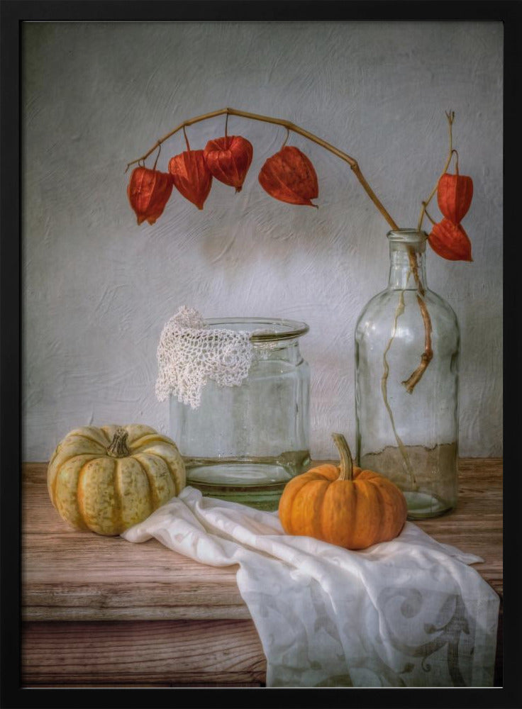 Still life with Physalis and Pumpkin | Poster