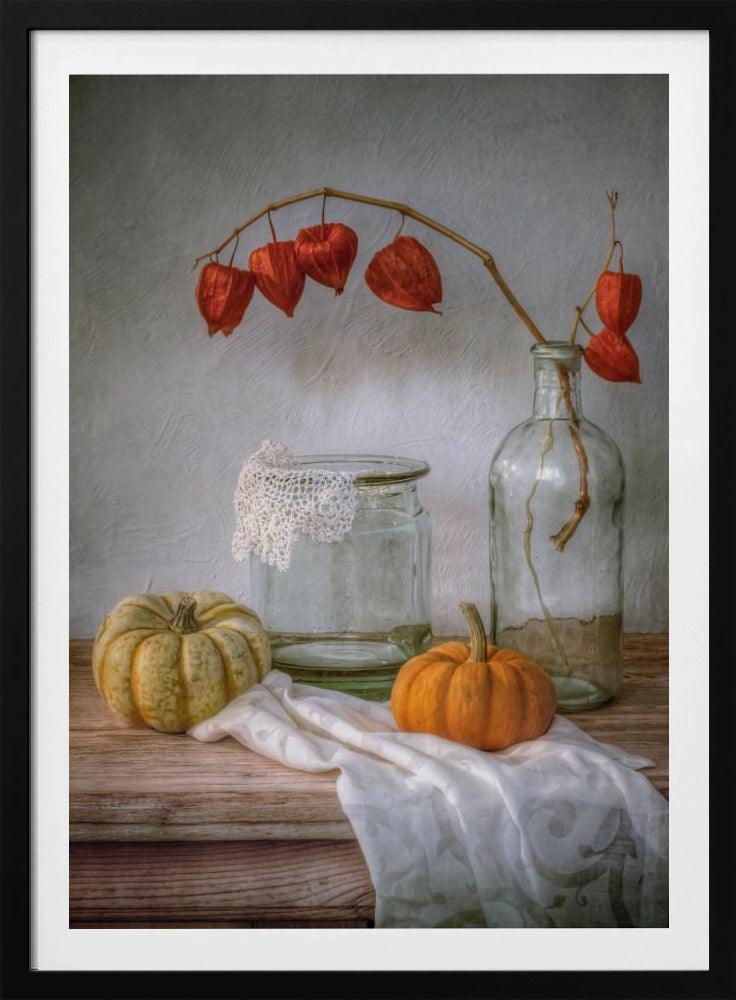 Still life with Physalis and Pumpkin | Poster