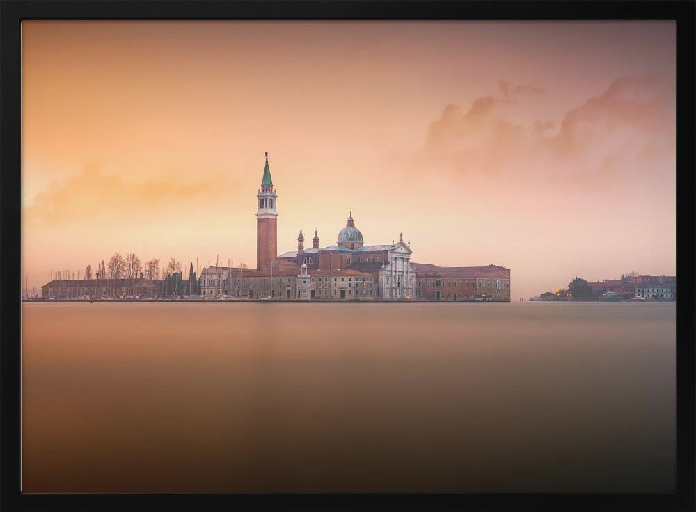 Roze zonsopgang in Venetië | Poster