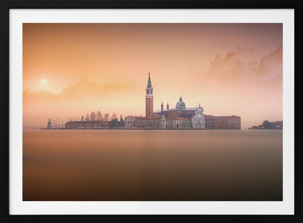 Roze zonsopgang in Venetië | Poster