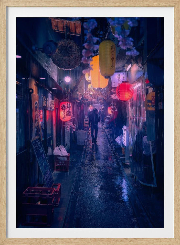 Tokio Blauwe Regen | Poster
