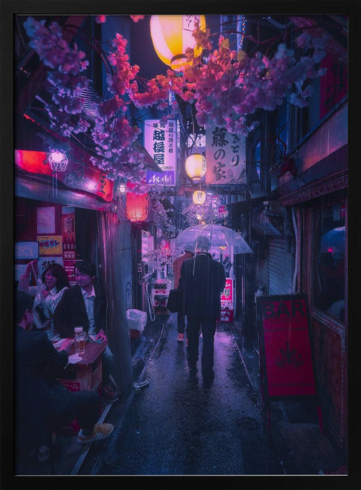Tokio Blauwe Regen | Poster