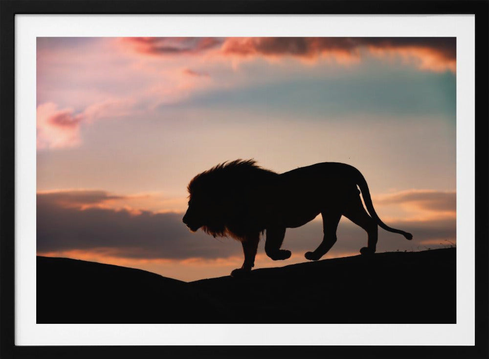 Zonsondergang in de Serengeti | Poster