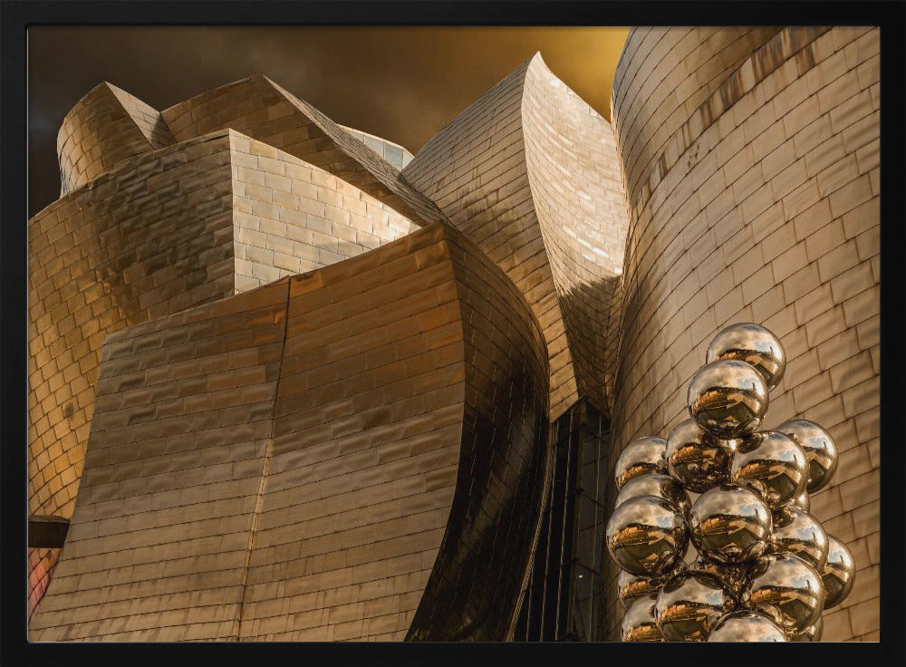 Reflecties op bollen (Serie Guggenheim Bilbao) | Poster