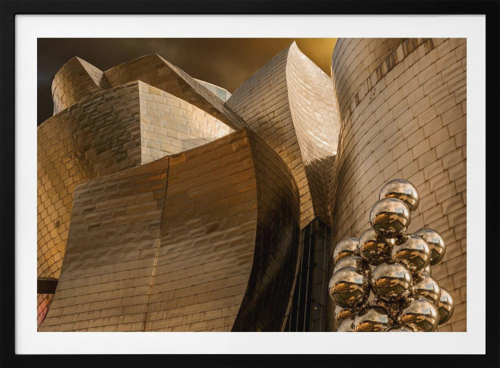 Reflecties op bollen (Serie Guggenheim Bilbao) | Poster
