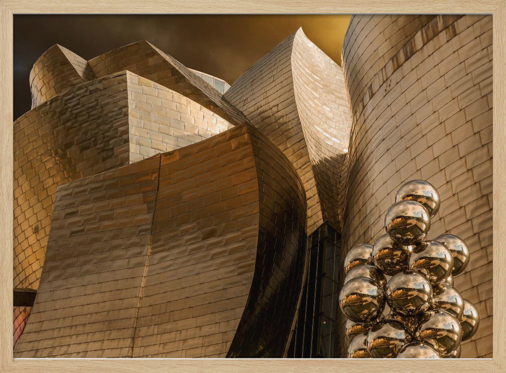 Reflecties op bollen (Serie Guggenheim Bilbao) | Poster