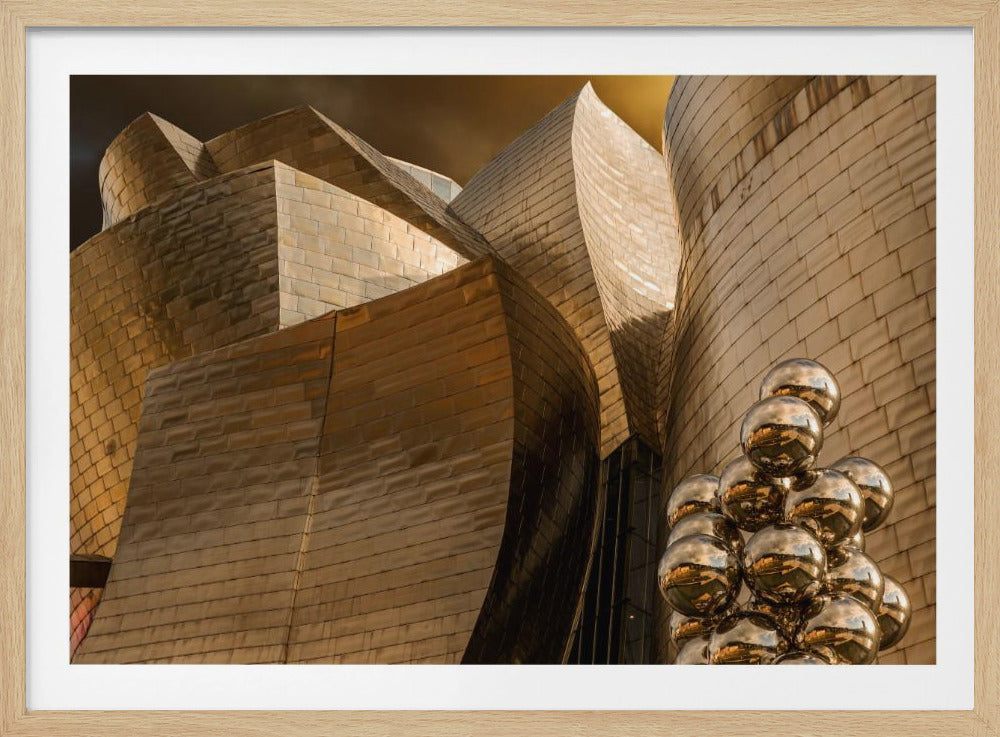 Reflecties op bollen (Serie Guggenheim Bilbao) | Poster