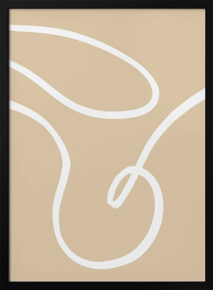 Beige Lijnen 02 | Poster