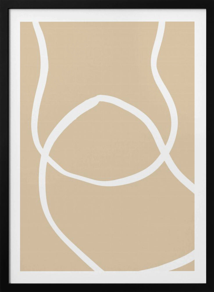 Beige Lijnen 04 | Poster