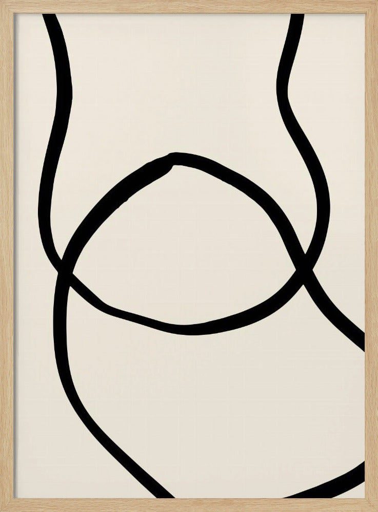 Zwarte Lijnen 04 | Poster