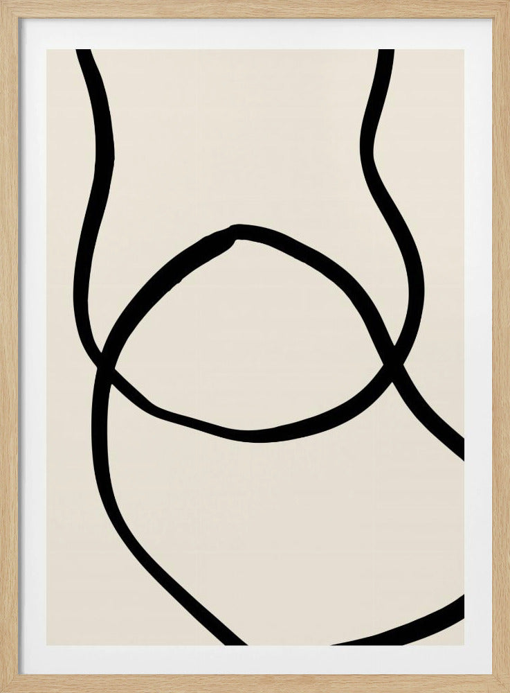 Zwarte Lijnen 04 | Poster