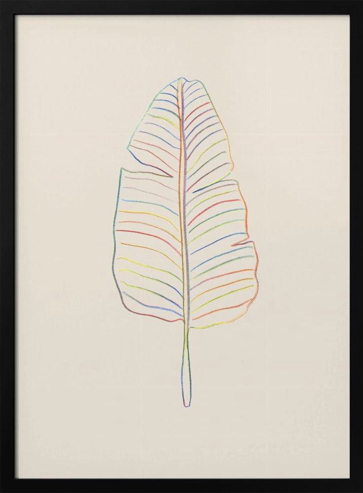 Bananenregenboogblad | Poster