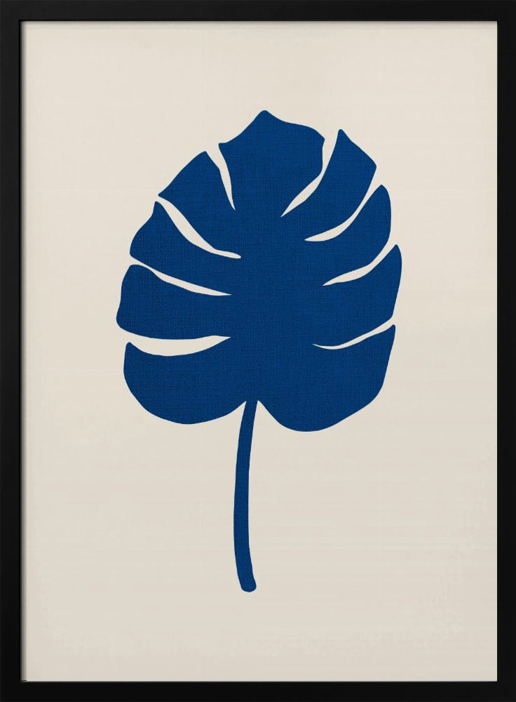 Monstera Canvas Blauw | Poster