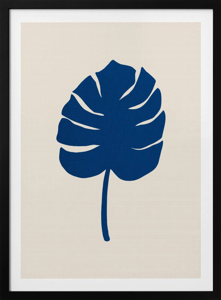 Monstera Canvas Blauw | Poster