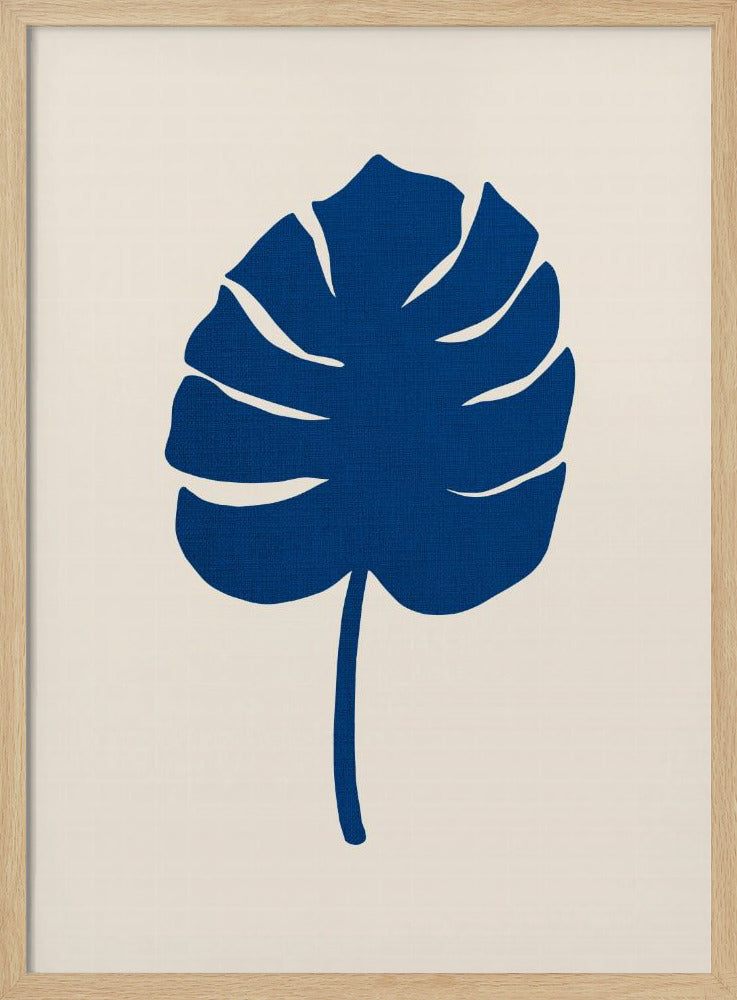 Monstera Canvas Blauw | Poster