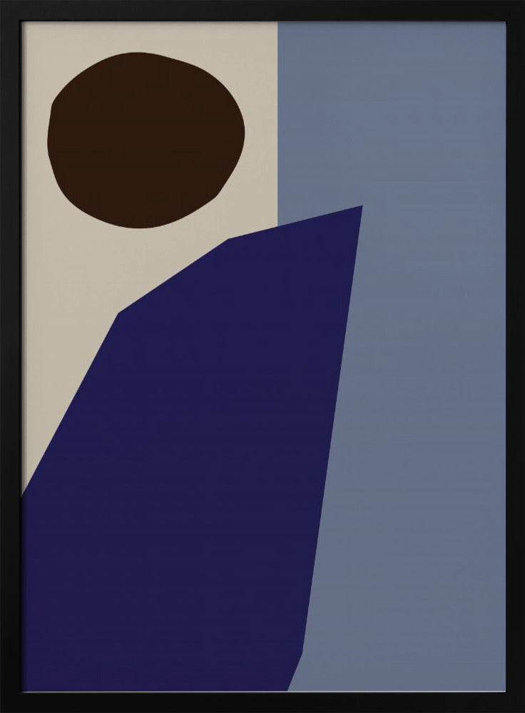 Kleurblokken 02 Blauw | Poster