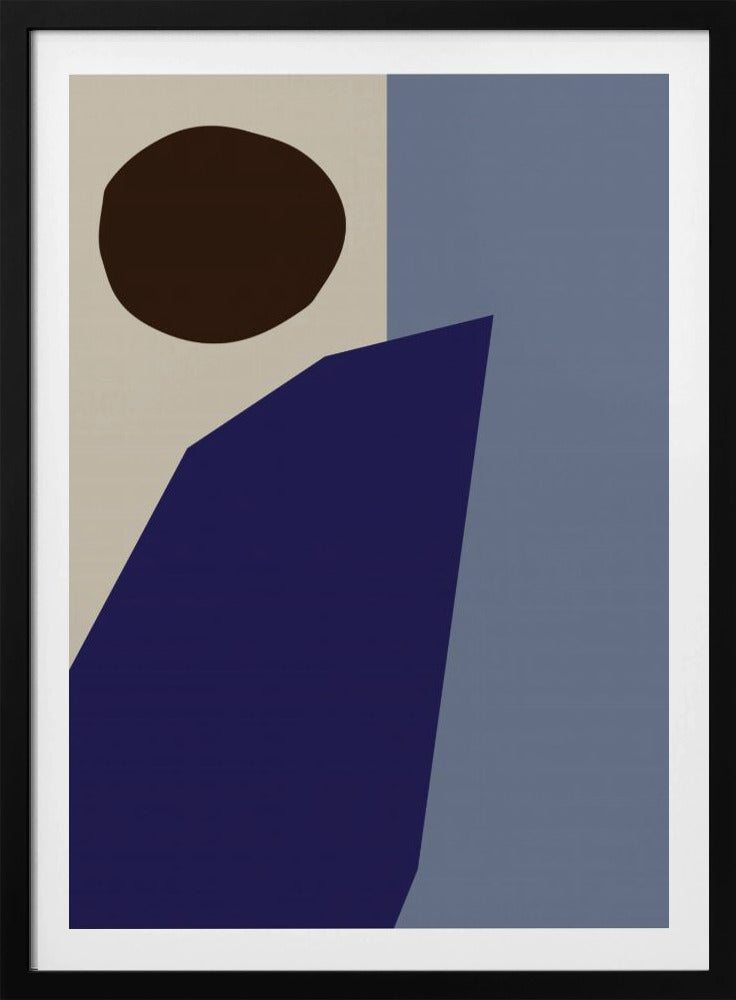 Kleurblokken 02 Blauw | Poster