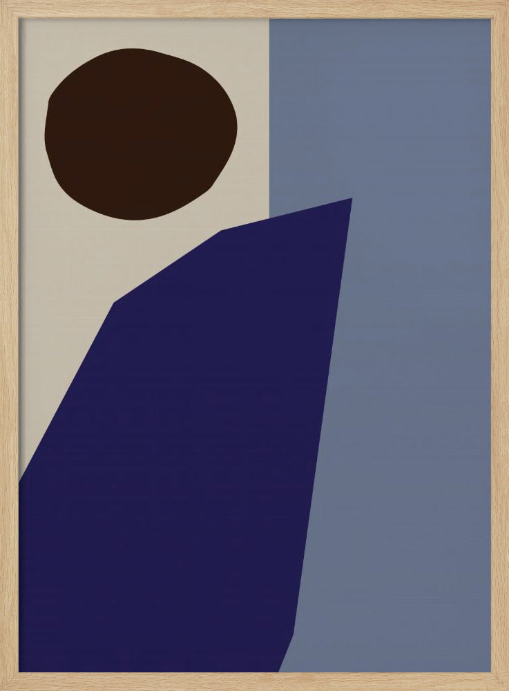 Kleurblokken 02 Blauw | Poster