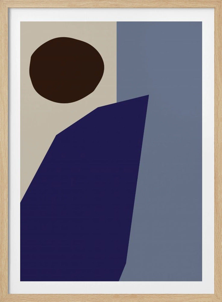 Kleurblokken 02 Blauw | Poster