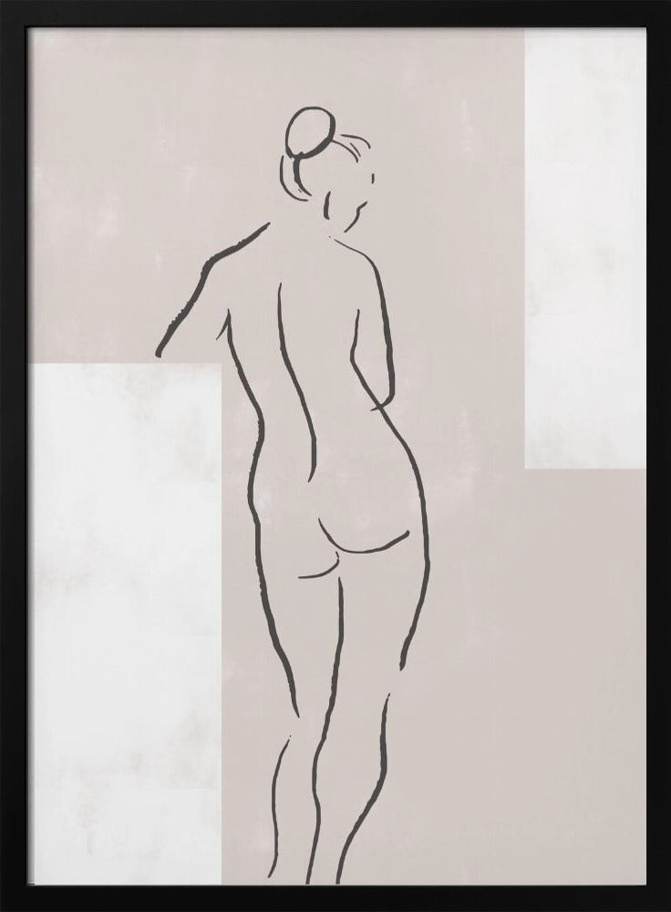 Vrouw in studio | Poster