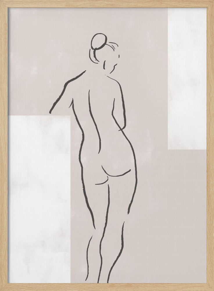 Vrouw in studio | Poster