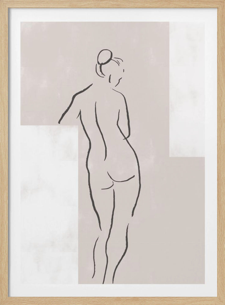 Vrouw in studio | Poster