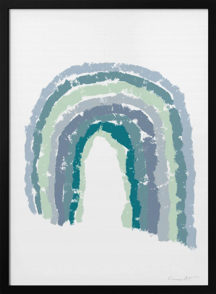 Regenboogblauw | Poster