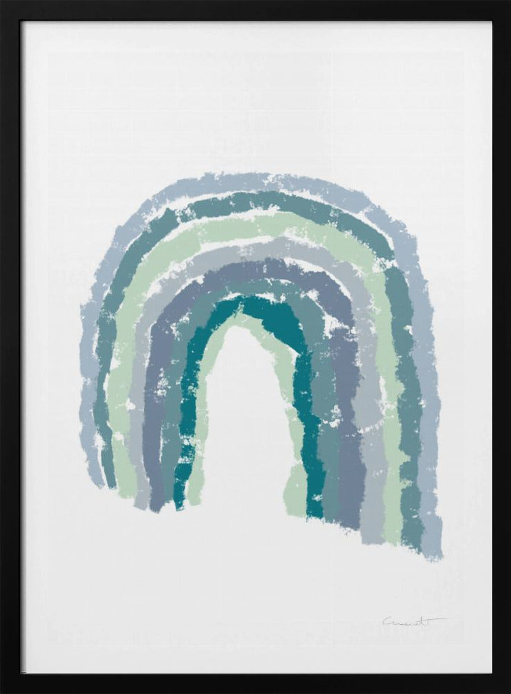 Regenboogblauw | Poster