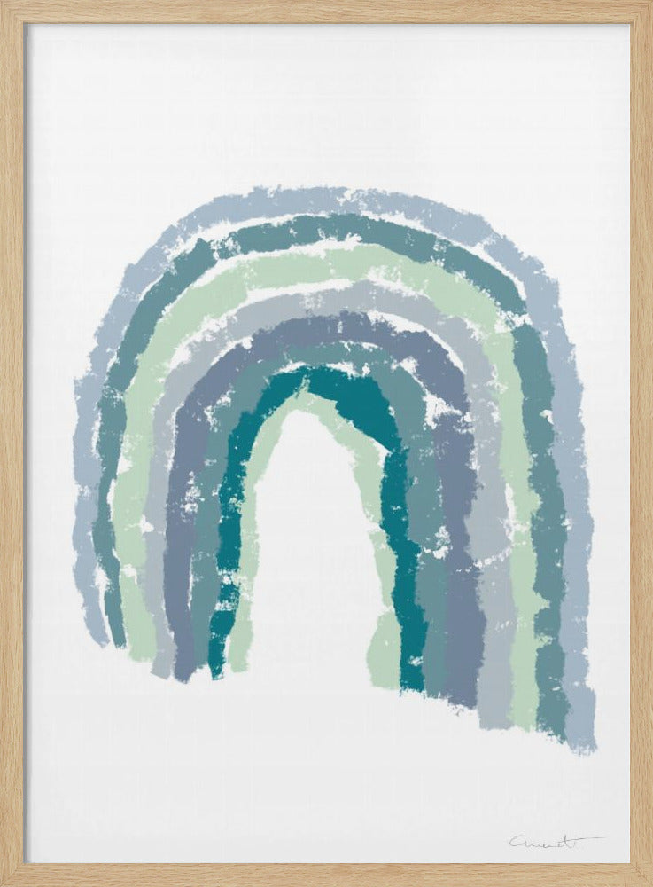 Regenboogblauw | Poster