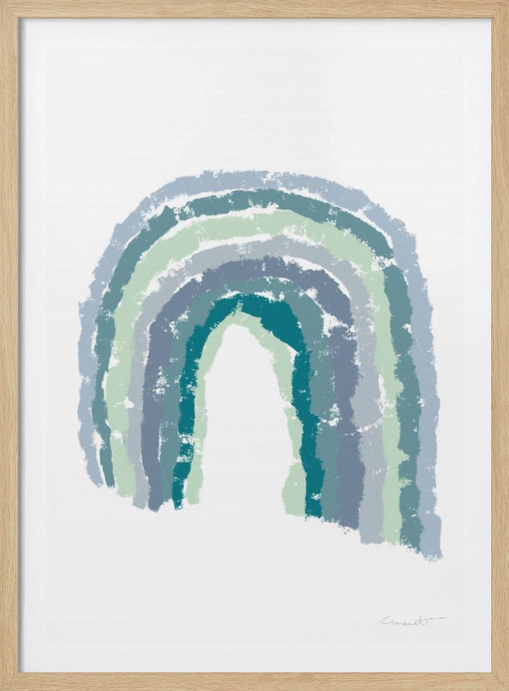 Regenboogblauw | Poster