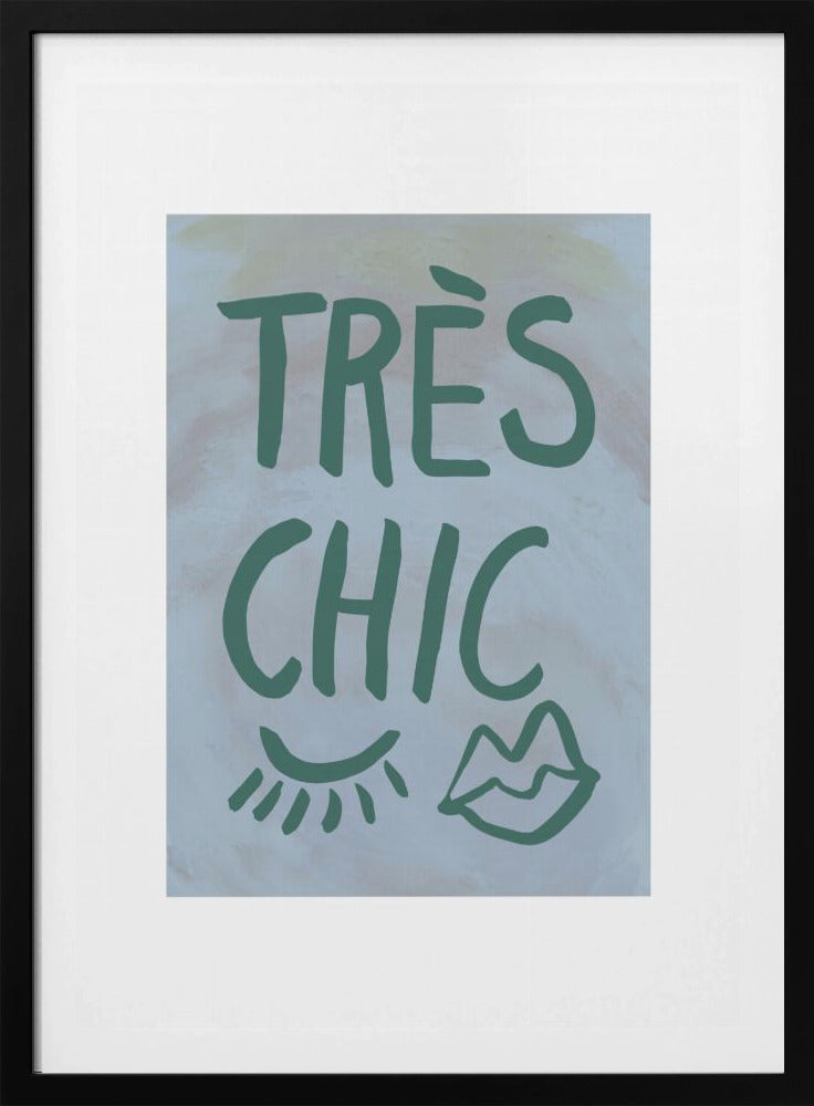 Très Chic Blauw Frame | Poster