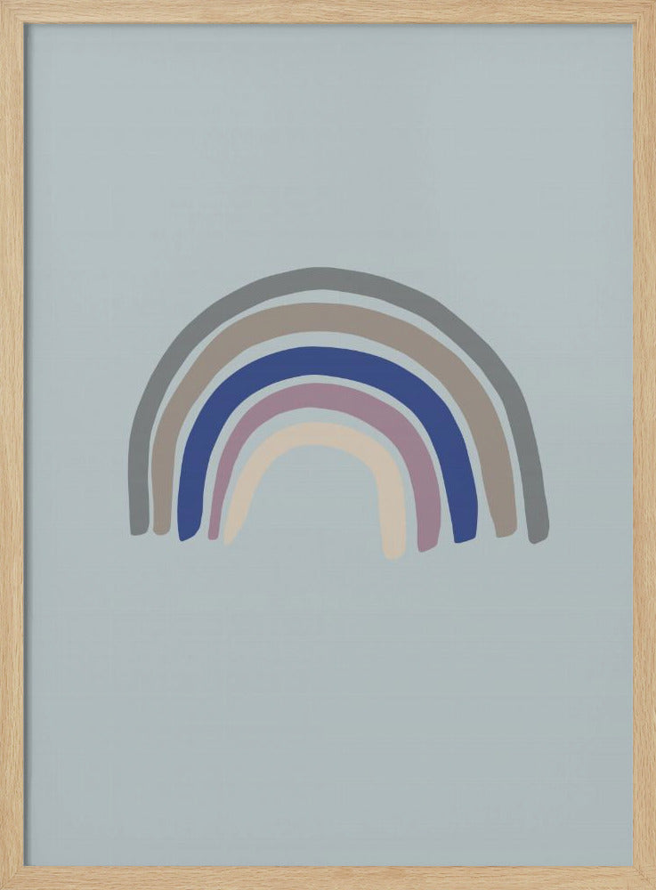 Regenboogblauw | Poster
