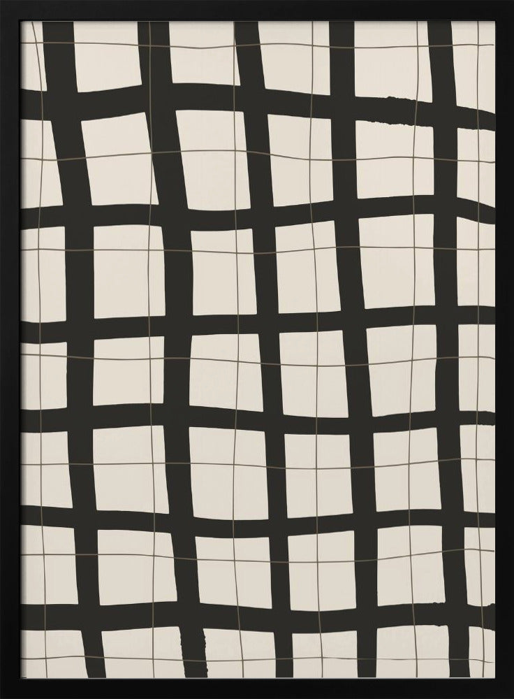 Zwart raster | Poster