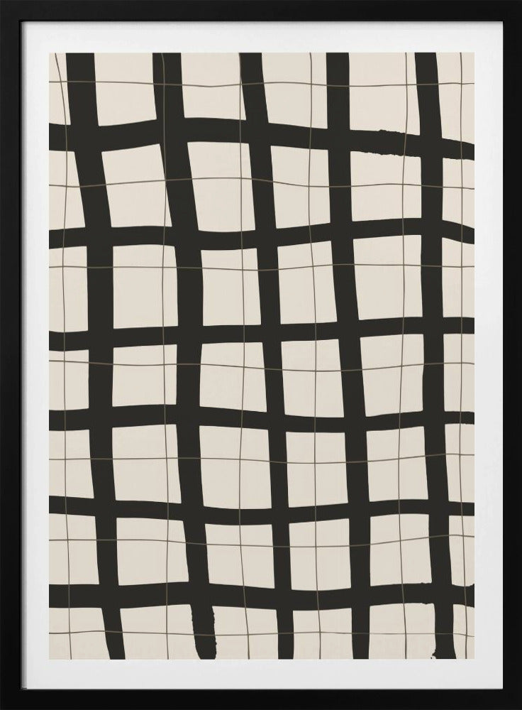 Zwart raster | Poster
