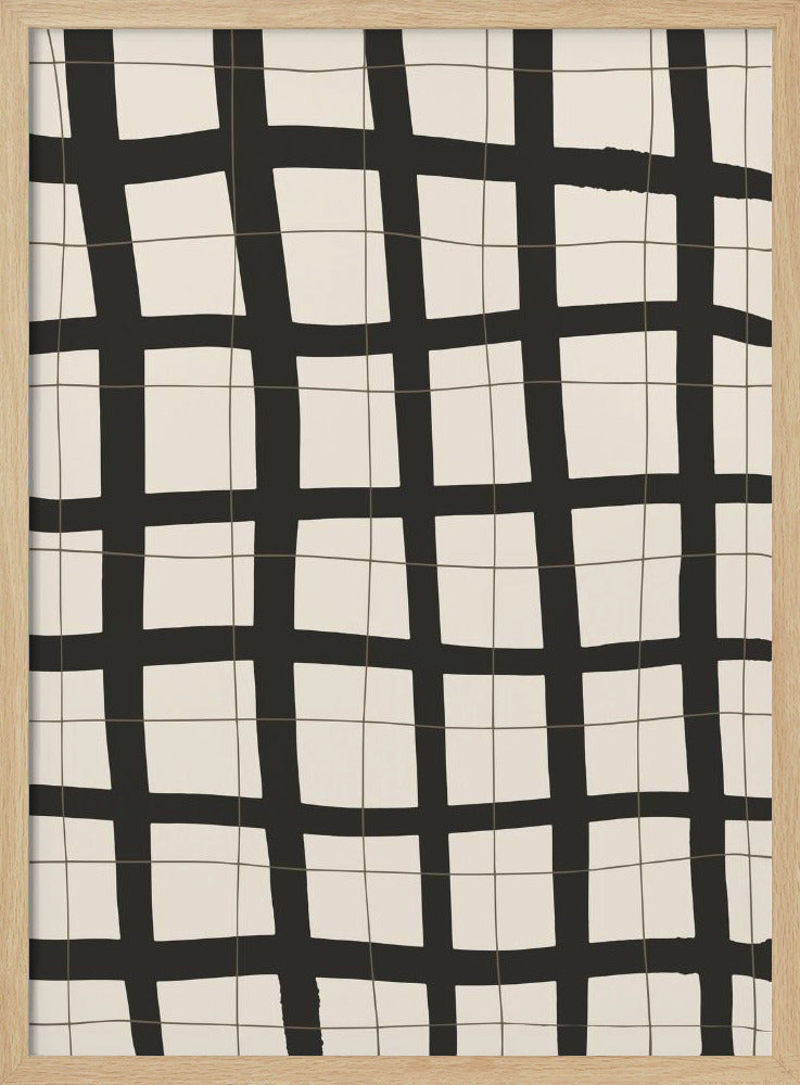 Zwart raster | Poster
