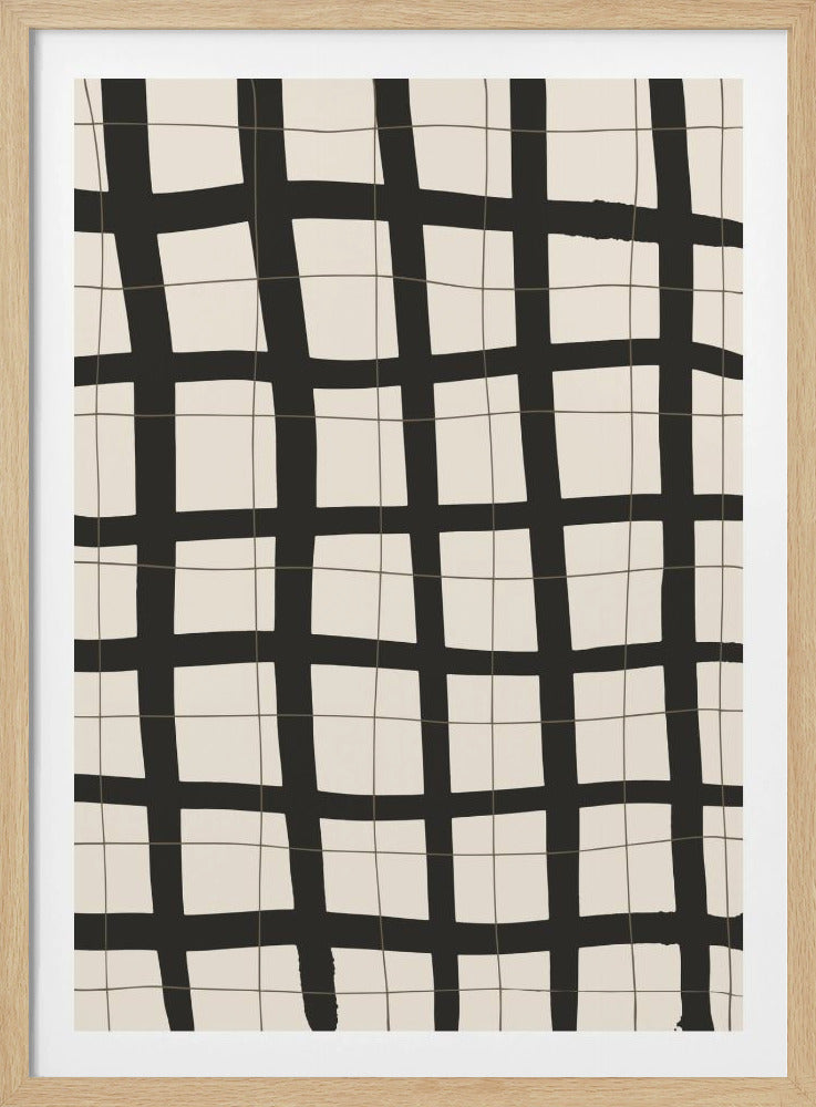 Zwart raster | Poster