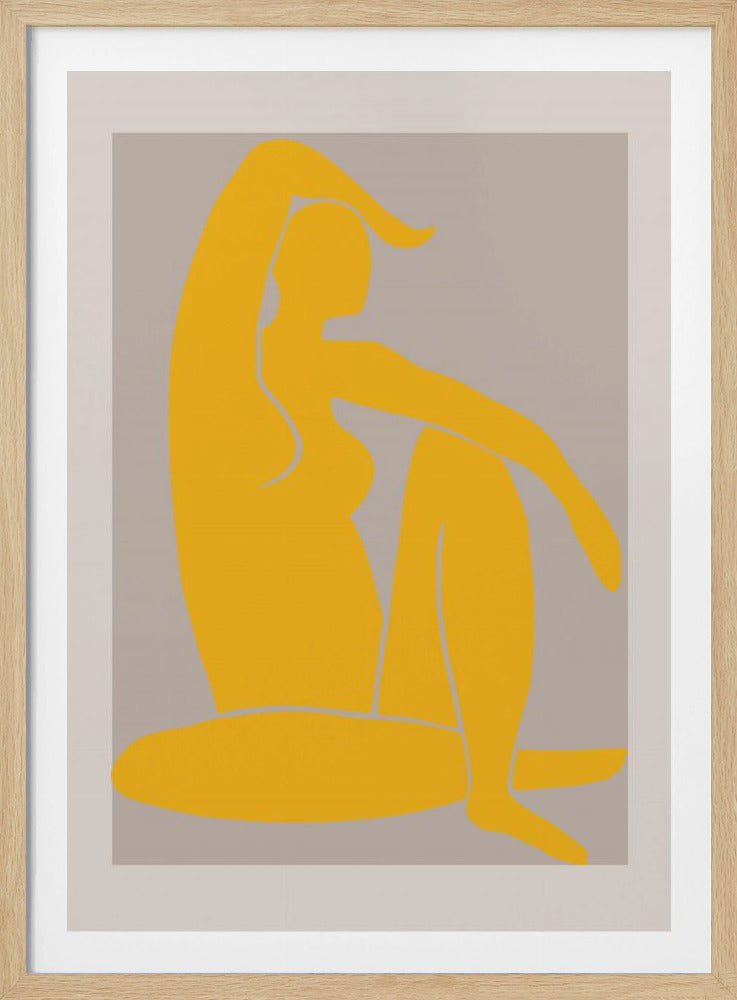 Gele Figuur | Poster