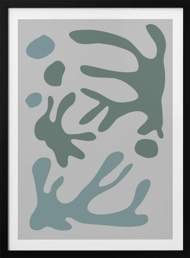 Zeewier Teal nr. 1 | Poster