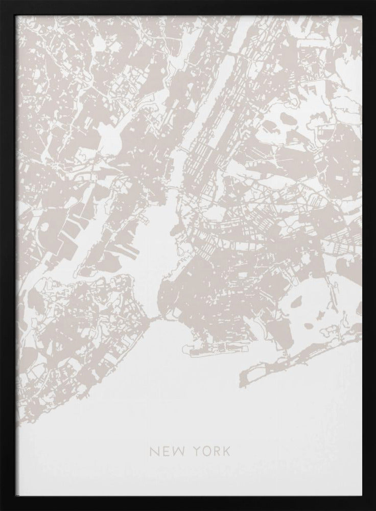 Kaart van New York | Poster