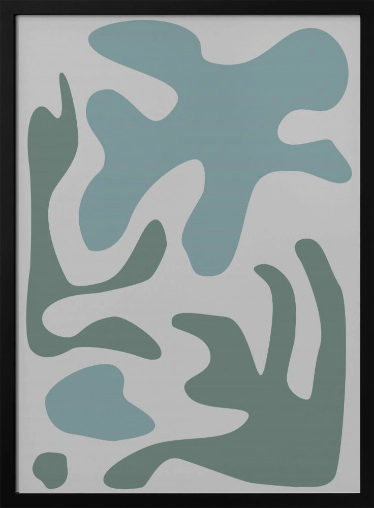 Zeewier Teal nr. 2 | Poster