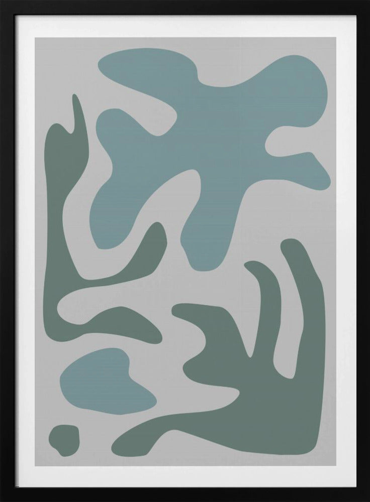 Zeewier Teal nr. 2 | Poster
