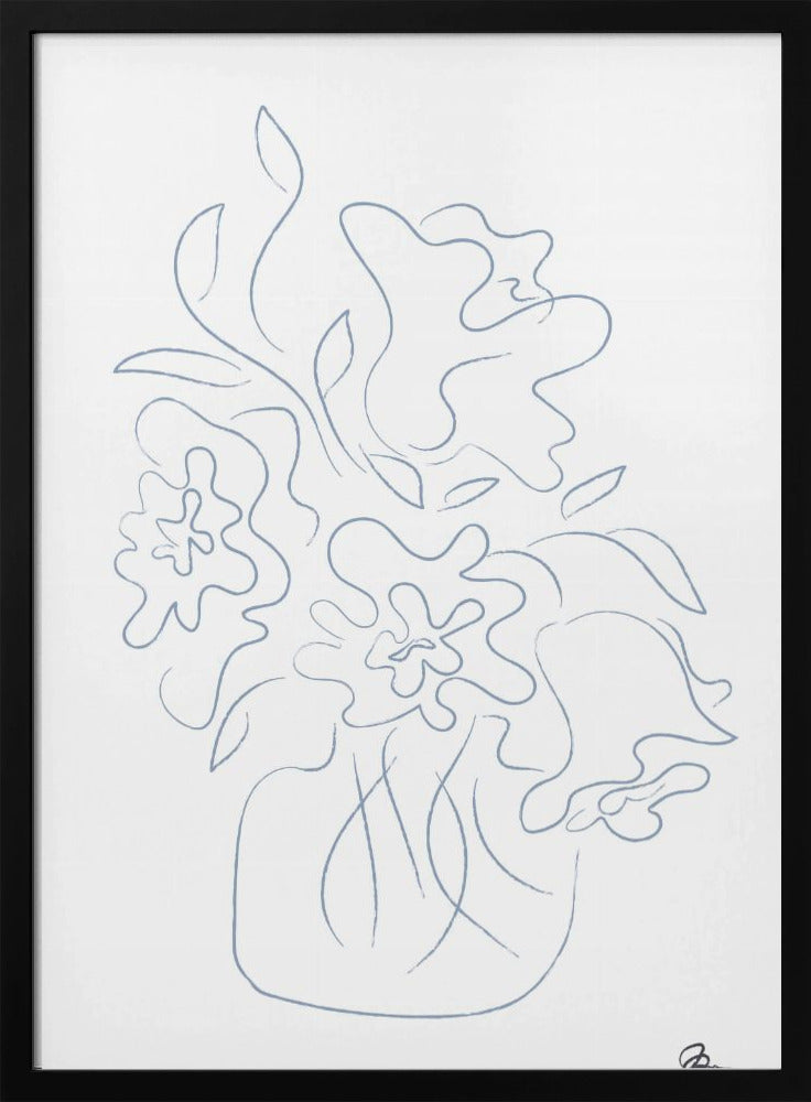 Schets van een boeket bloemen | Poster