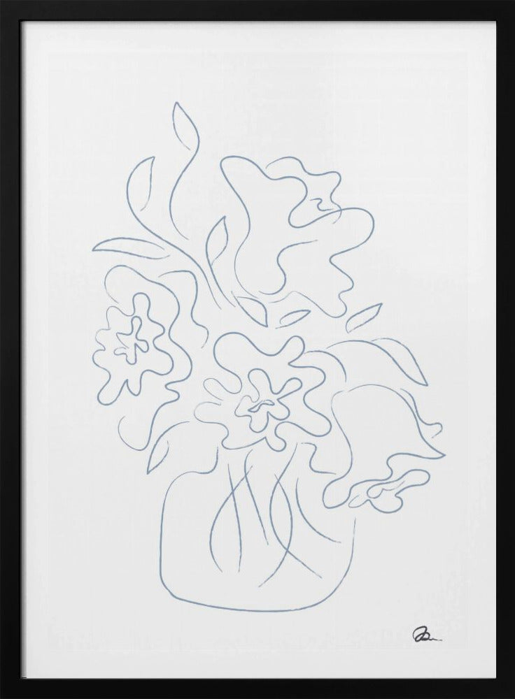 Schets van een boeket bloemen | Poster