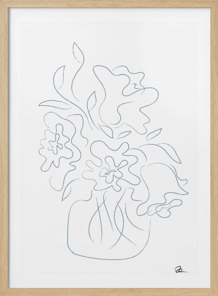 Schets van een boeket bloemen | Poster